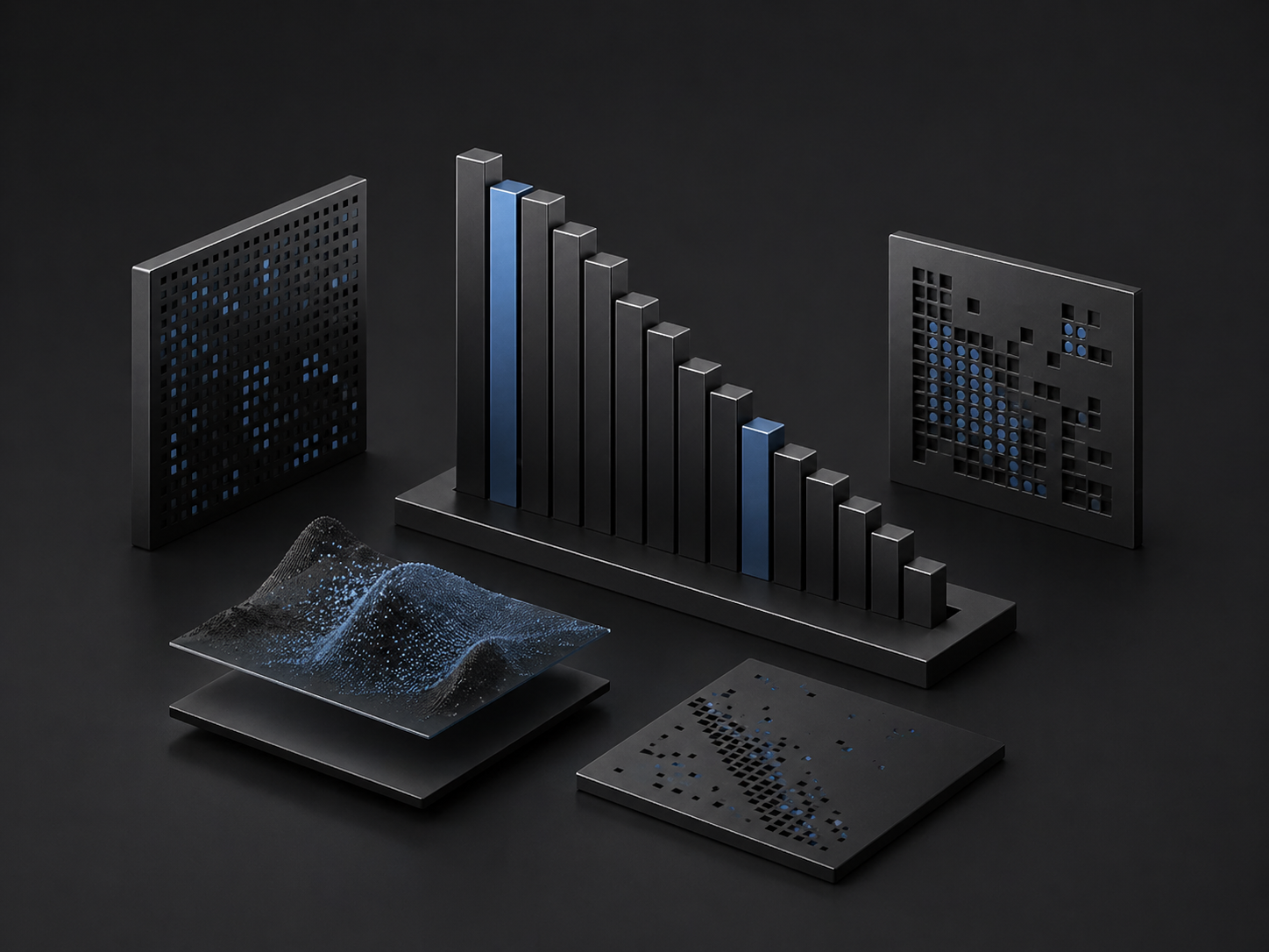 Sparse matrix benchmark curves displayed as product-like timing surfaces.